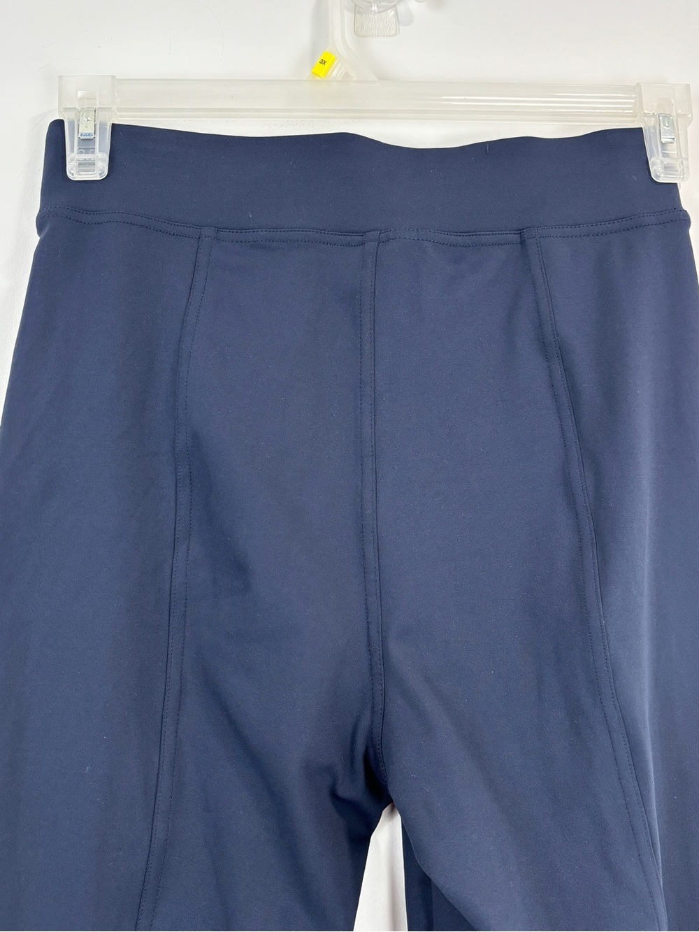 Halara Navy Blue High Waisted Athletic Leggings Cropped Ankle Zip Pocket Stretch - Picture 7 of 14